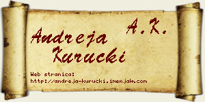 Andreja Kuručki vizit kartica